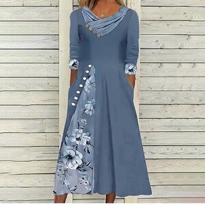 Short peach dress summer casual